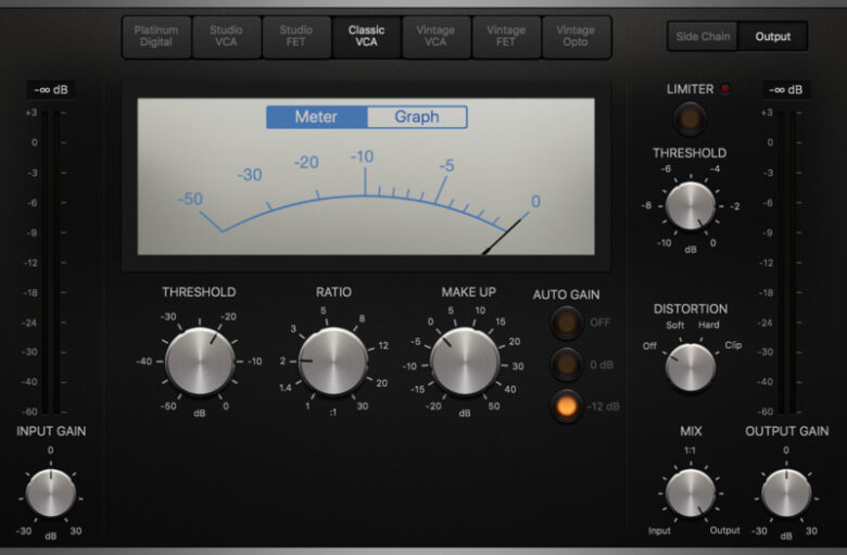 Logic Pro付属のコンプレッサーの使い方