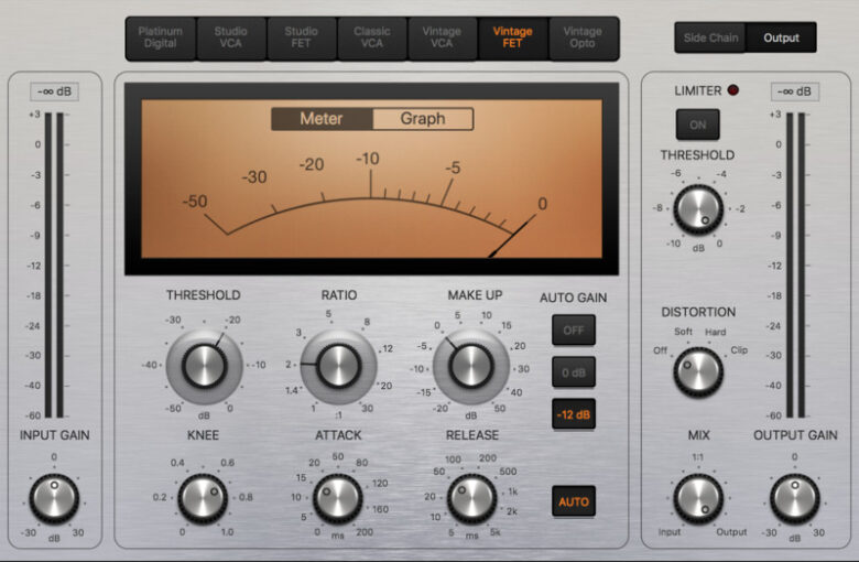 Logic Pro付属のコンプレッサーの使い方