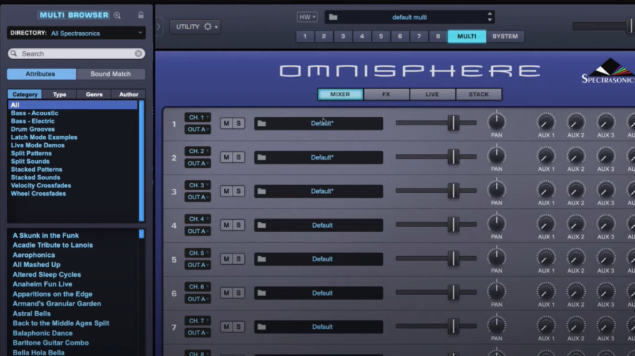 【DTM】Spectrasonics社「Omnisphere」の使い方【マルチ画面】