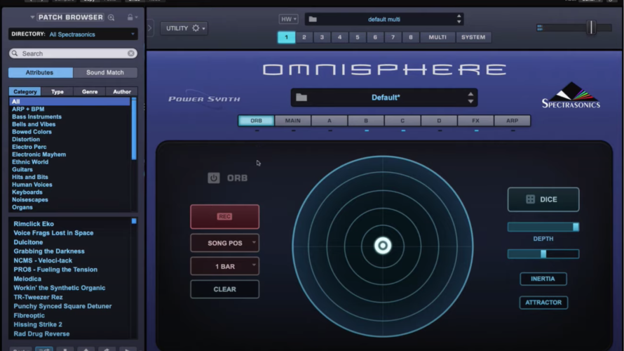 【DTM】Spectrasonics社「Omnisphere」の使い方【オーブ・ORB】
