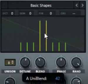 Serumのオシレーターの使い方(BLEND)