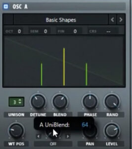 Serumのオシレーターの使い方(BLEND)