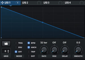 SerumのLFOの使い方（GRID）