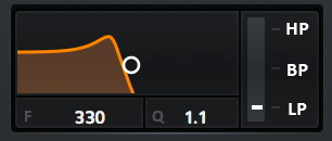 Xfer Records社のシンセ「Serum」のディストーションの使い方（フィルター）