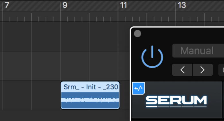 Serumで作った音をオーディオ化（バウンス）する方法