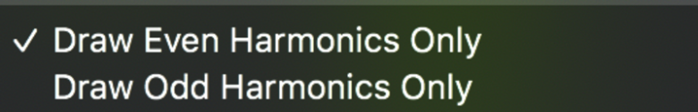 「Serum」のウェーブテーブルエディターの使い方（Draw Even harmonics only)