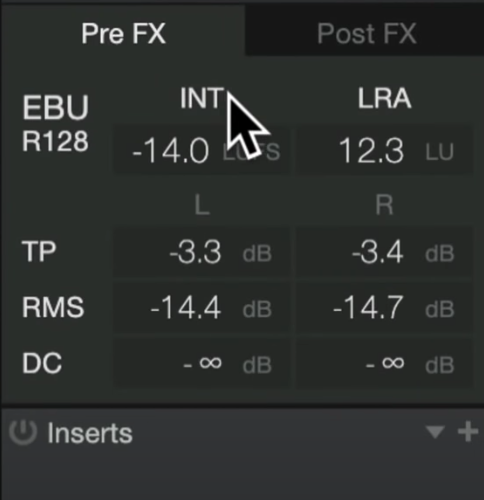 Studio OneのTarget Loudnessについて（LUFSとは）