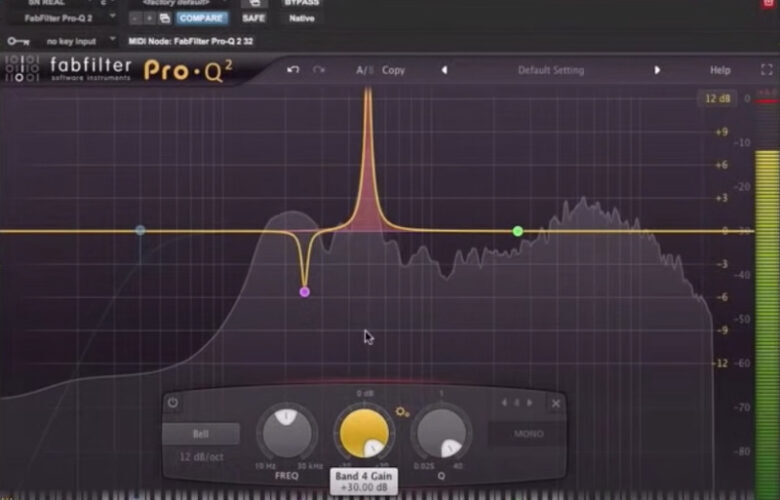 【DTM】Fabfilter社「Pro-Q」を使ったスネア・ボーカルMIXテクニック